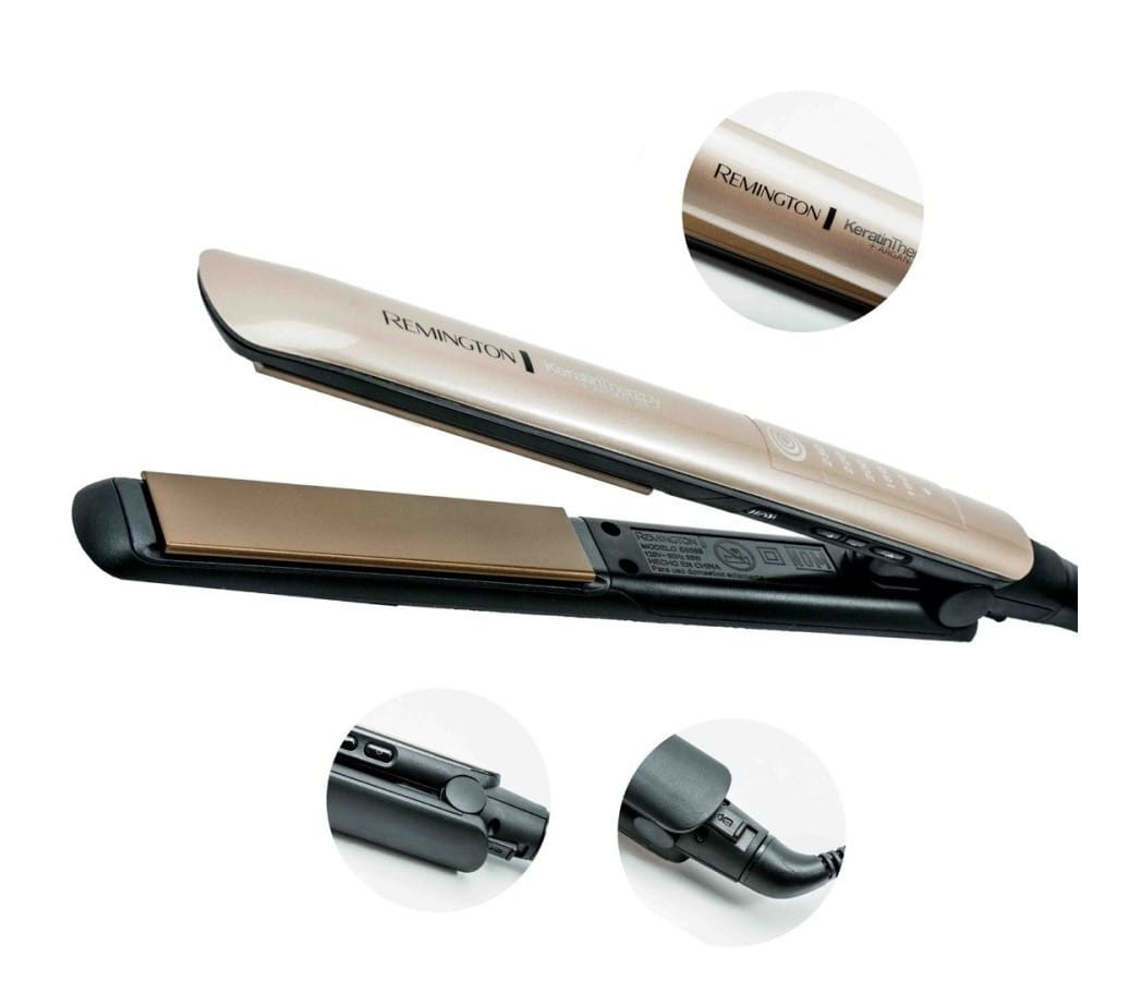 Plancha de cabello keratina therapy